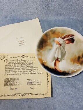 Donald Zolan Collector Plate Sabina in the Grass 1979 Viletta Fine China COA